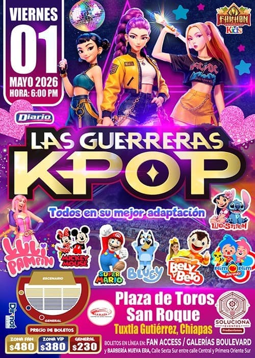 Las Guerreras K-Pop - Todos en su mejor adaptación - Tuxtla Gutiérrez